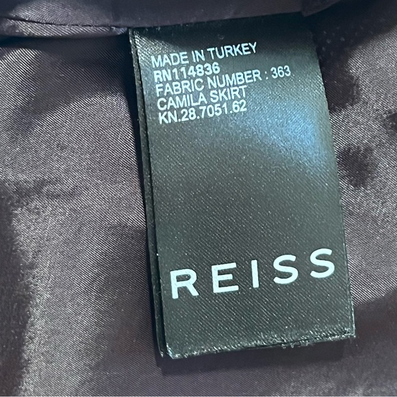 Reiss "Camila" Grape High Waist Lightweight Tailored Wool Pencil Skirt US 4 - Picture 6 of 7